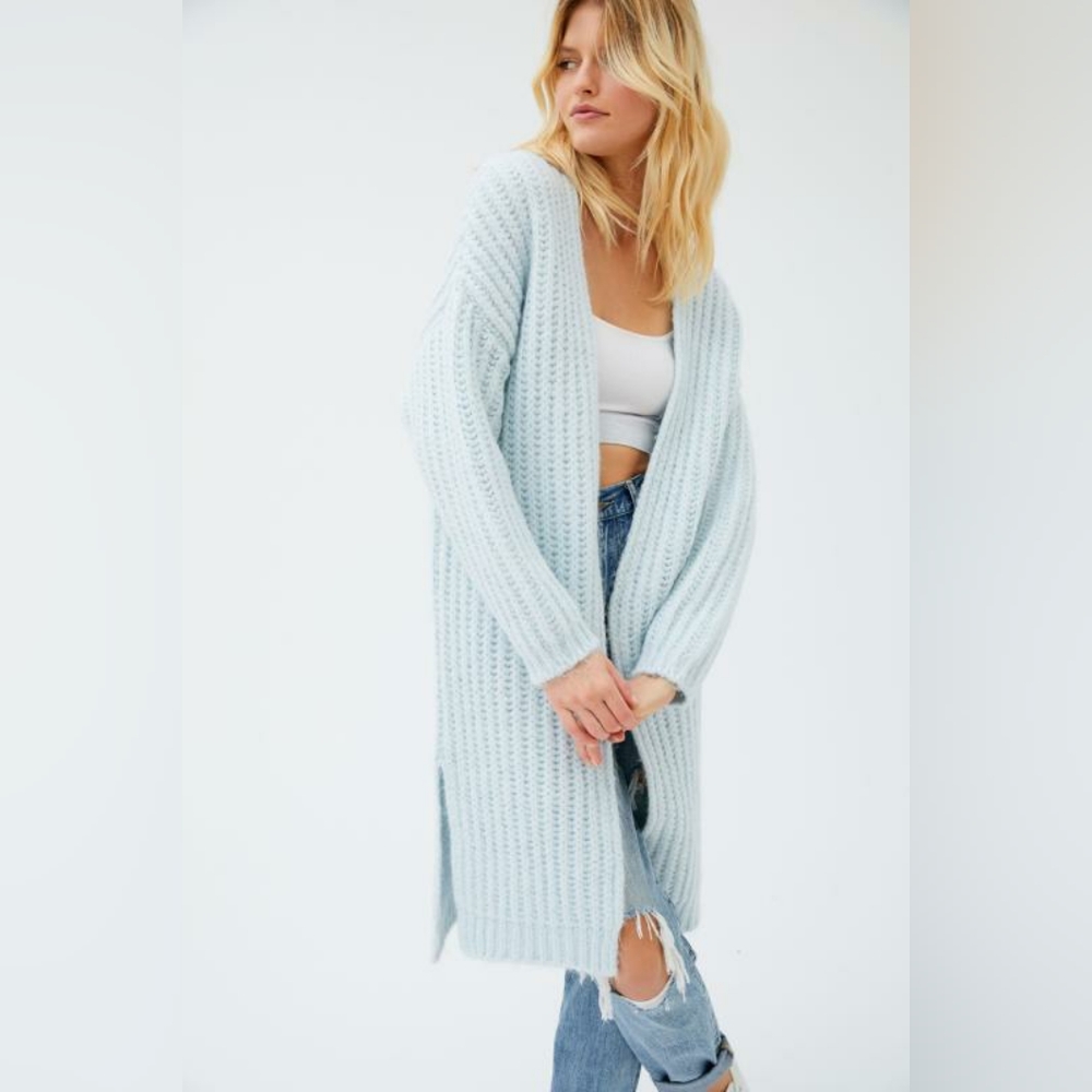 Urban Outfitters Samara Ribbed Duster Cardigan